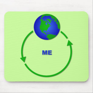 Mousepad O Mundo Gira em Torno de Mim Almofada de Rato Dive