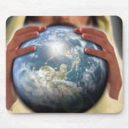 Mousepad O mundo inteiro em suas mãos