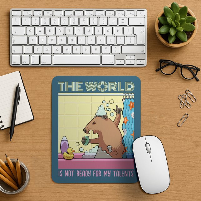 Mousepad O Mundo Não Está Pronto Para Cantar O Groundhog (Criador carregado)