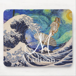 Mousepad O Nascimento de Vênus na Onda Excelente