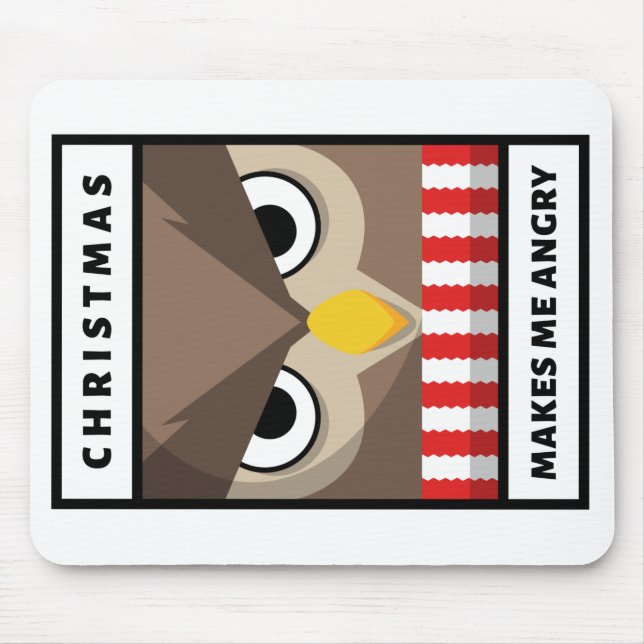 Mousepad O Natal Me Deixa Zangado (Frente)