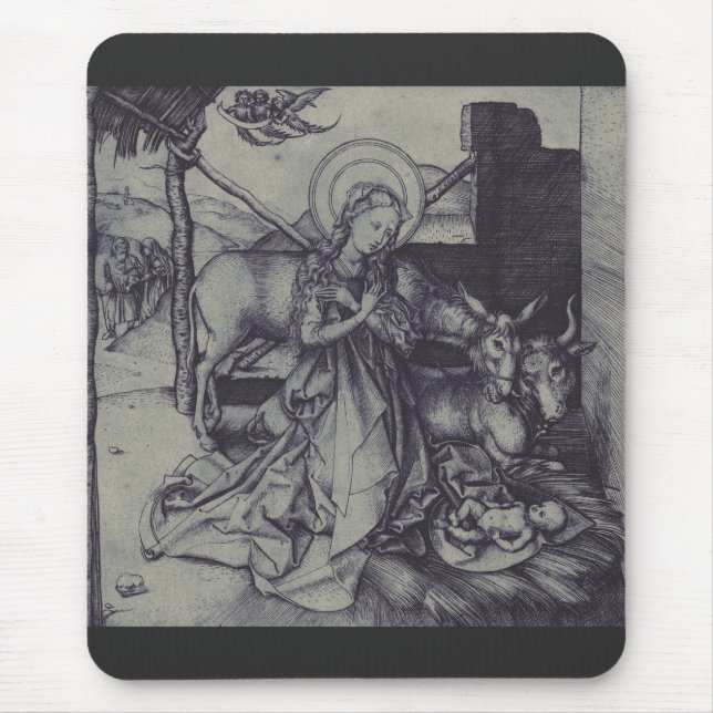 Mousepad O Natal Natividade Stark Ink Art (Frente)