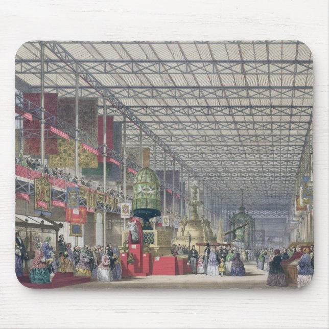 Mousepad O Nave britânico da grande exposição, 1851 (co (Frente)