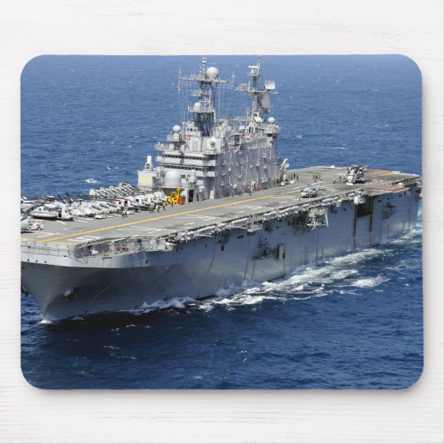 Mousepad O navio de ataque anfíbio USS Peleliu (Frente)