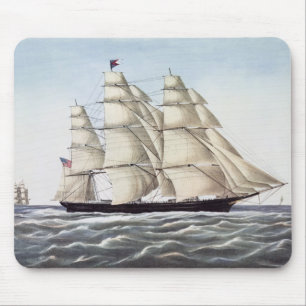 Mousepad O navio de tosquiadeira do "nuvem vôo "