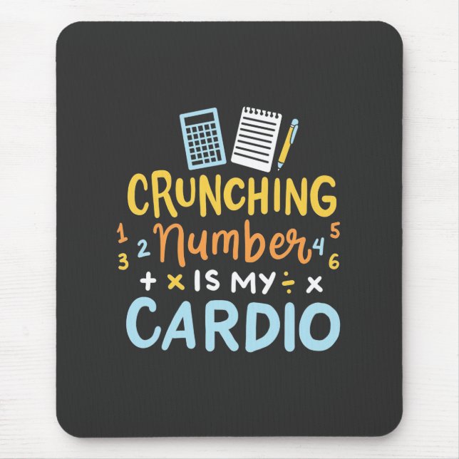 Mousepad O Número De Chamada Contabilista É Meu Cardio (Frente)
