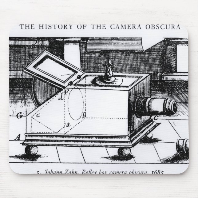 Mousepad O obscura reflexo da câmera de caixa (Frente)