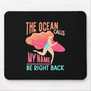 Mousepad O Oceano chama Surfer