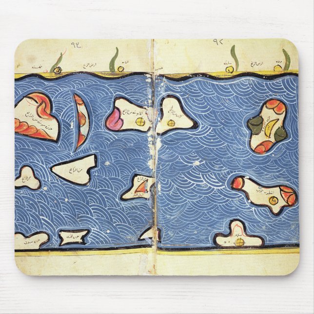 Mousepad O Oceano Índico, de um atlas (Frente)
