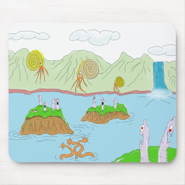 Mousepad o ooze tem os olhos (Frente)