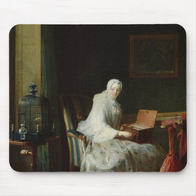 Mousepad O órgão do pássaro ou uma mulher que variam a (Frente)
