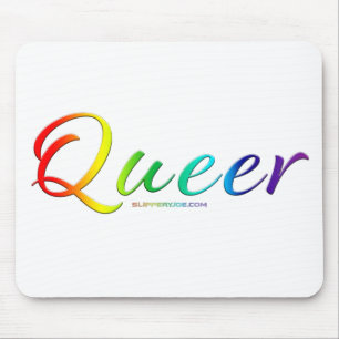 Mousepad O orgulho gay artístico queer do SlipperyJoe dá 