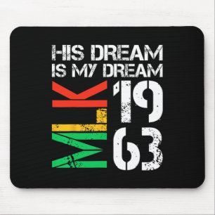 Mousepad O Orgulho Mês da História Negra Mlk 1963 Seu Sonho