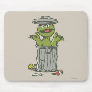 Mousepad O Oscar o Monstro Mal-Humorado Vintage