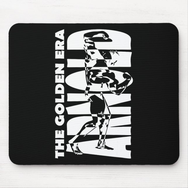 Mousepad O Ouro Era Arnold Bodybuilding (Frente)