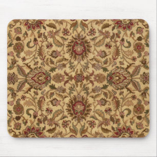 Mousepad O ouro floresce o tapastery oriental do Arabesque