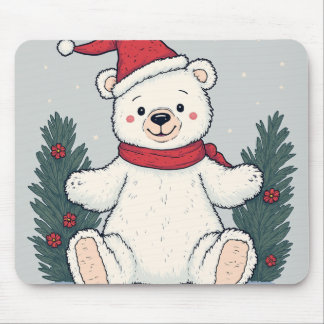 Mousepad O Pad De Mouse De Urso De Natal Mais Perto