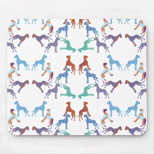 Mousepad O padrão Great Dane (Frente)