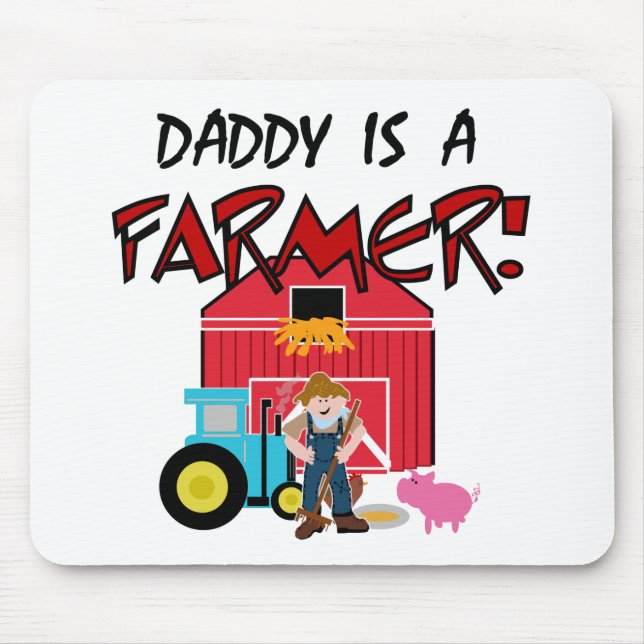 Mousepad O pai é camiseta e presentes de um fazendeiro (Frente)