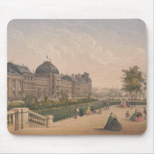 Mousepad O Palácio das Tuilarias, Paris, France Lithograph