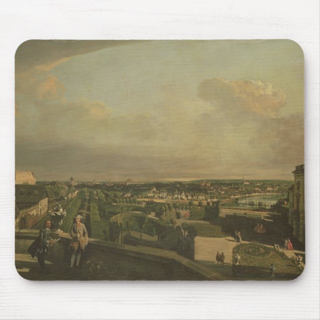 Mousepad O palácio de Kaunitz e o jardim, Viena, 1759/60 (Frente)