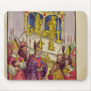 Mousepad O papa Martin V dá a Sigismund o presente