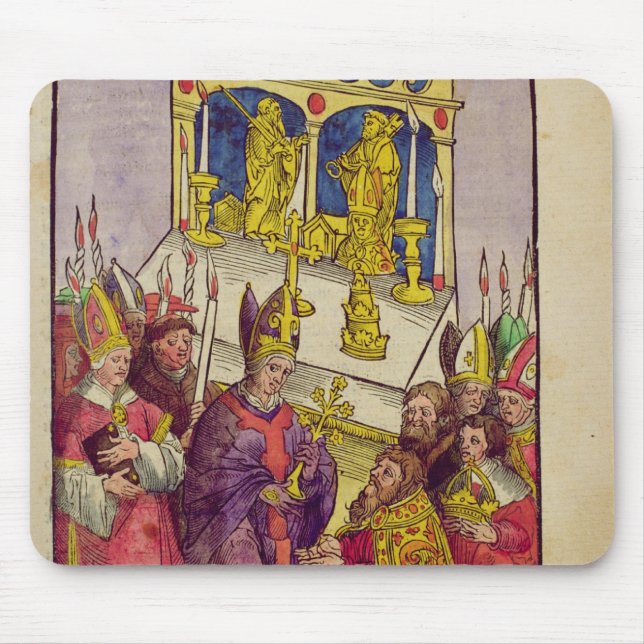 Mousepad O papa Martin V dá a Sigismund o presente (Frente)