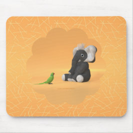 Mousepad O papagaio encontra um rato elefante recheado