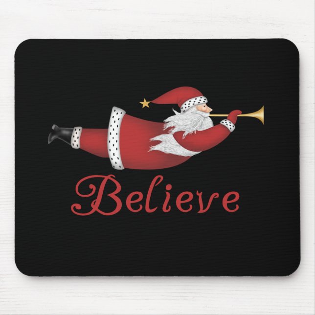 Mousepad O papai noel acredita (Frente)