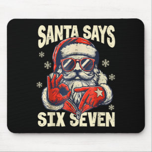 Mousepad O Papai Noel Diz Seis Sete 6 7 Geração Z Meme Nata