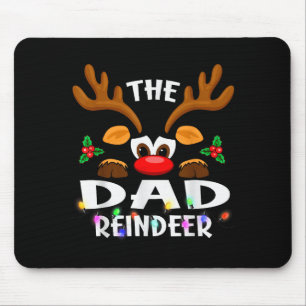 Mousepad O Papai Rena de Natal Homens Mulheres
