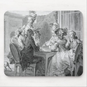 Mousepad O partido de Whist, 1783, gravado por Jean Dambrun