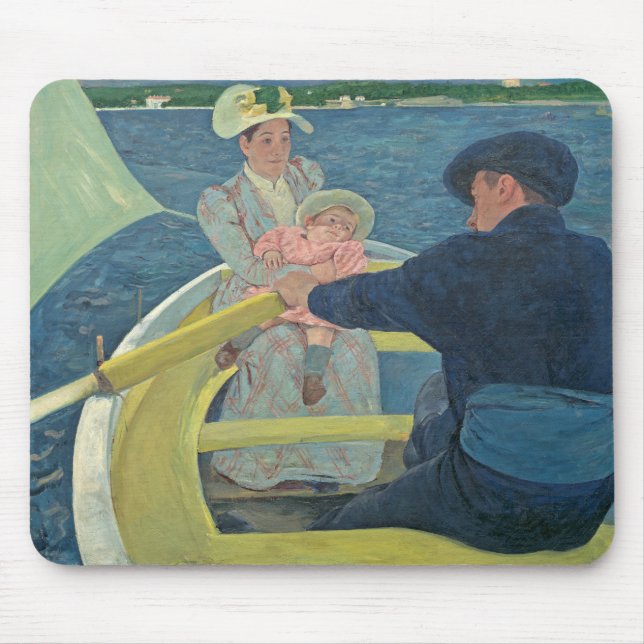 Mousepad O partido do barco, 1893-94 (óleo em canvas) (Frente)