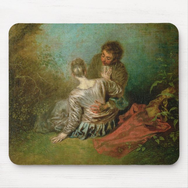 Mousepad O pas de falso, c.1717 (óleo em canvas) (Frente)