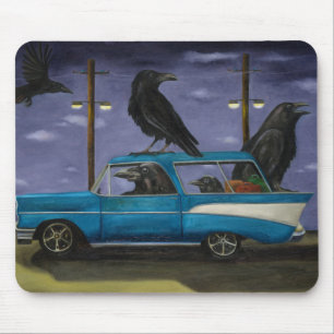 Mousepad O passeio dos corvos