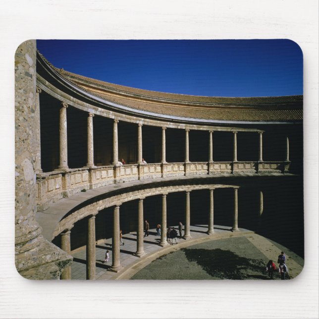 Mousepad O pátio circular do palácio de Charles (Frente)