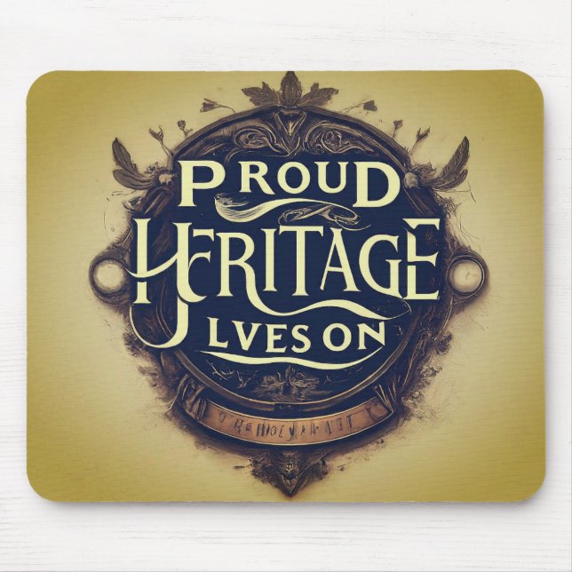 Mousepad O Patrimônio Orgulhoso Vive Em Curso (Frente)