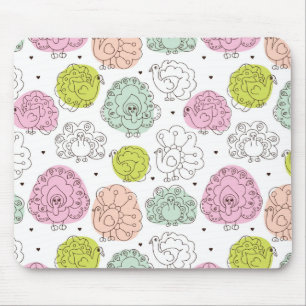 Mousepad o pavão caçoa o vintage do papel de parede