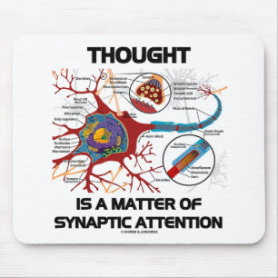 Mousepad O pensamento é uma matéria da atenção Synaptic