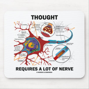 Mousepad O pensamento exige muito nervo (a sinapse)