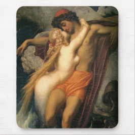 Mousepad O Pescador e o Siren (por Frederic Leighton)