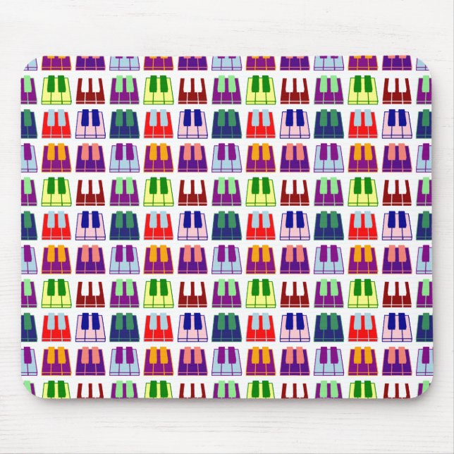 Mousepad O piano de jogador do teclado fecha o tapete do (Frente)