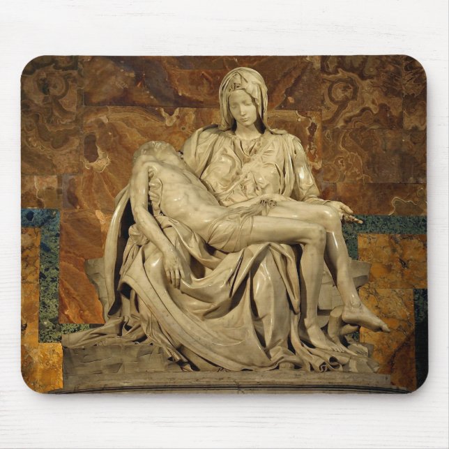 Mousepad O Pieta de Michelangelo na basílica de St Peter (Frente)