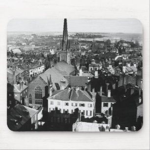 Mousepad O pináculo ornamented de uma igreja em Boston