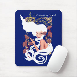 Mousepad O Poder Da Arte Mental Nouveau Trabalho de arte Fl