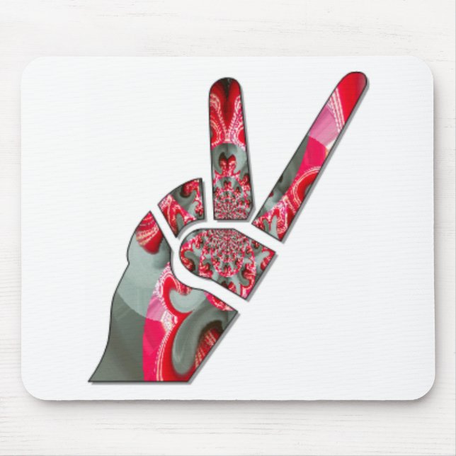 Mousepad O poder na palma: a saluta de dois dedos (Frente)