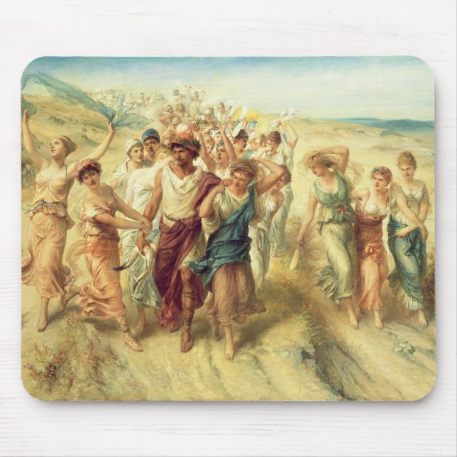 Mousepad O poeta Anacreon (570-485 BC) com seus musas, 189 (Frente)