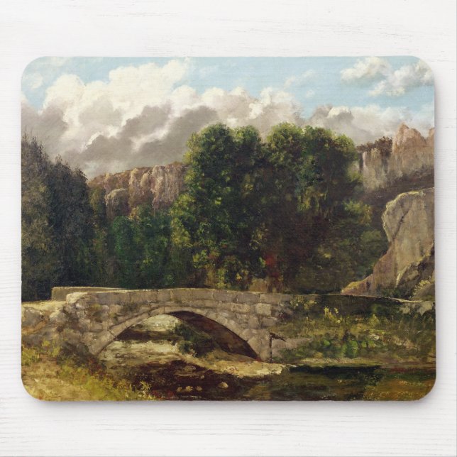 Mousepad O Pont de Fleurie, suiça, 1873 (Frente)