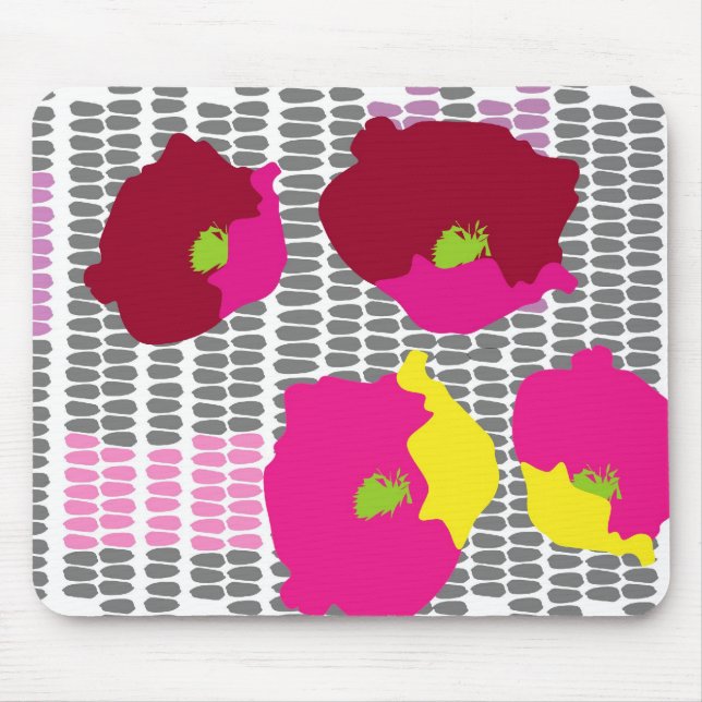 Mousepad O pop art floresce a arte digital (Frente)