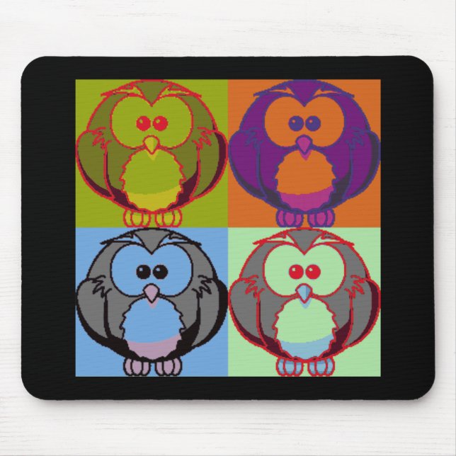 Mousepad O pop vai a coruja (Frente)